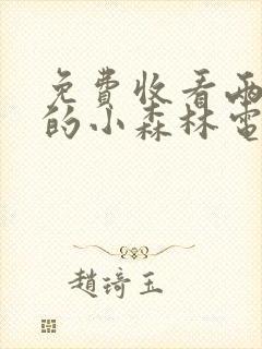 免费收看两个人的小森林电视剧