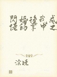 闪婚后我成了大佬的掌中之物免费的短剧