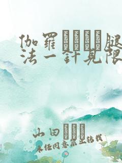 伽罗ちゃんが腿法一针见限