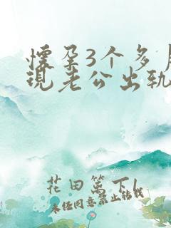 怀孕3个多月发现老公出轨