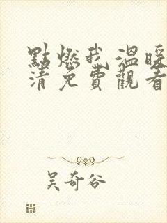 点燃我温暖你高清免费观看完整版