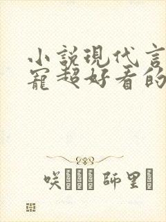 小说现代言情甜宠超好看的有肉