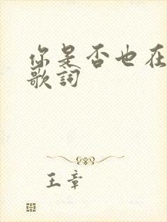 你是否也在想我歌词