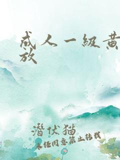 成人一级黄色播放
