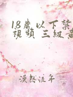 18岁以下禁看视频 三级黄