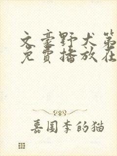 文豪野犬第二季免费播放在线观看