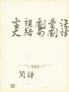 电视剧爱没有错大结局剧情介绍