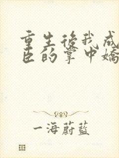 重生后我成了权臣的掌中娇结局