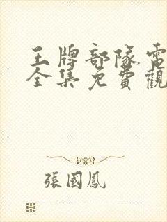 王牌部队电视剧全集免费观看