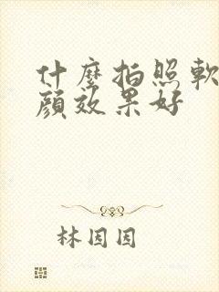 什么拍照软件美颜效果好