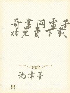 奇书网电子书txt免费下载