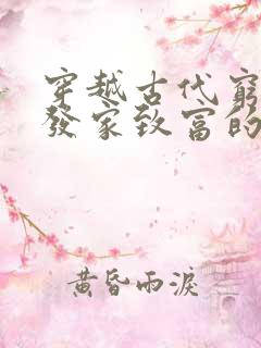 穿越古代穷小子发家致富的小说