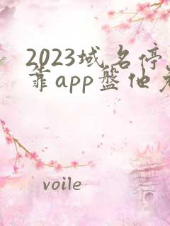 2023域名停靠app盘他免费下载