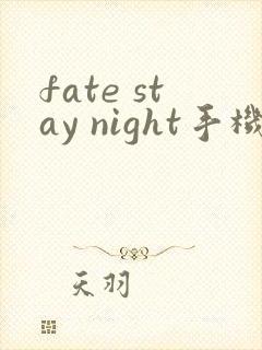 fate stay night手机游戏