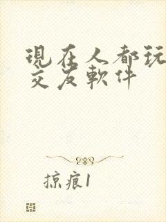 现在人都玩什么交友软件