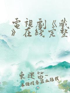 电视剧《藏海传》在线完整版