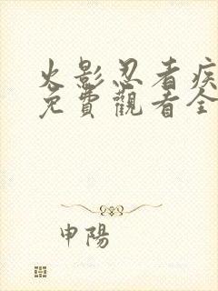 火影忍者疾风传免费观看全集日语