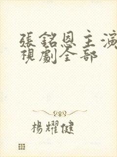 张铭恩主演的电视剧全部
