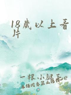 18岁以上看的片