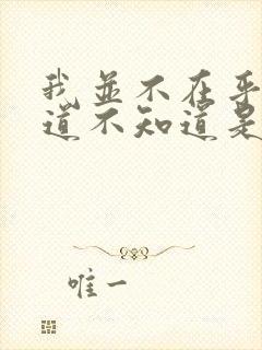 我并不在乎你知道不知道是什么歌