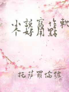 小说写作软件哪个好用点