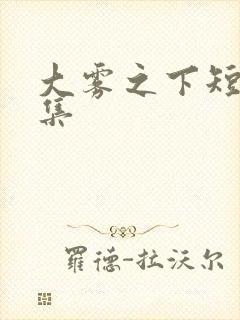 大雾之下短剧全集