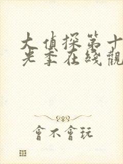 大侦探第十季拾光季在线观看免费版高清