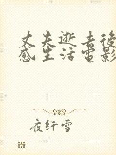 丈夫逝去后的情感生活电影在线观看