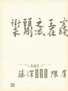 街头之王完整版未删减在线免费观看