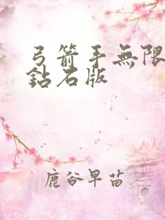 弓箭手无限金币钻石版