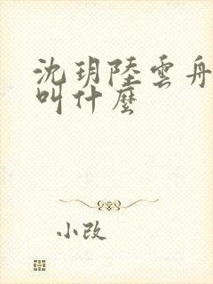 沈玥陆云舟短剧叫什么