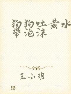 狗狗吐黄水粘稠带泡沫