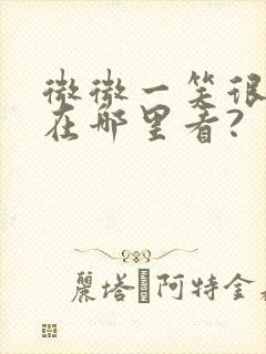 微微一笑很倾城在哪里看?