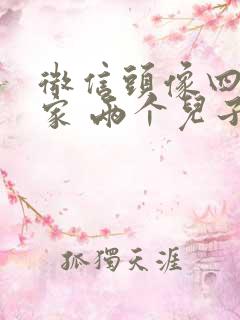 微信头像四口之家 两个儿子