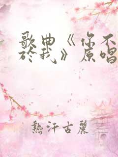 歌曲《你不再属于我》原唱