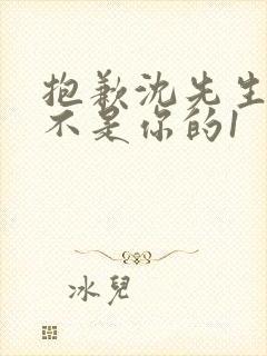 抱歉沈先生孩子不是你的1