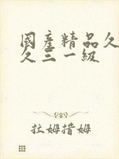 国产精品久久久久三一级