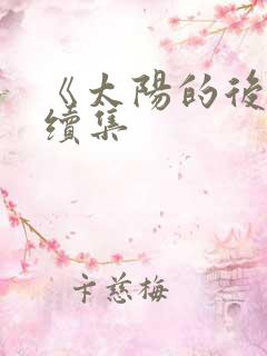 《太阳的后裔》续集