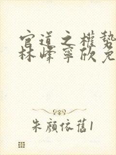 官道之权势滔天林峰宁欣免费阅读493章