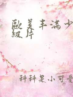 欧美丰满少妇一级片