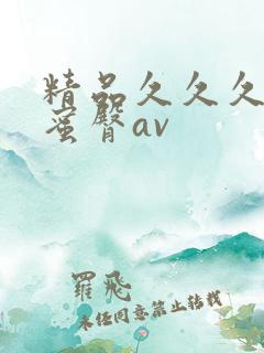 精品久久久久久蜜臀av