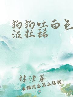 狗狗吐白色的黏液拉稀