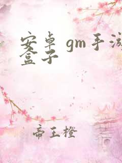 安卓 gm手游盒子