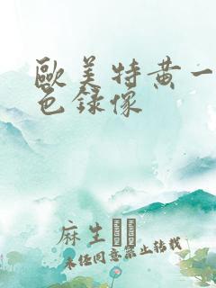 欧美特黄一级黄色录像