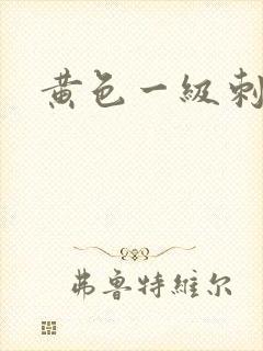 黄色一级刺激片