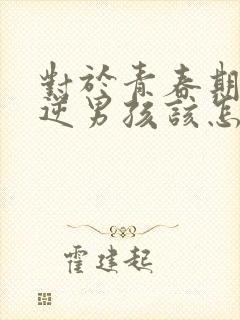 对于青春期的叛逆男孩该怎样管教