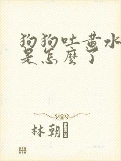 狗狗吐黄水带沫是怎么了