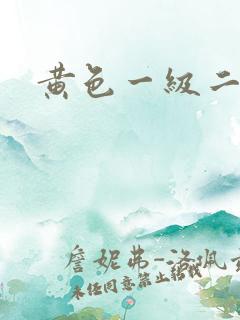 黄色一级二级片