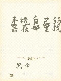 手机自己的浏览器在哪里找