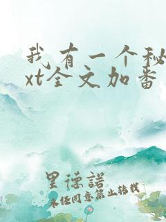 我有一个秘密txt全文加番外